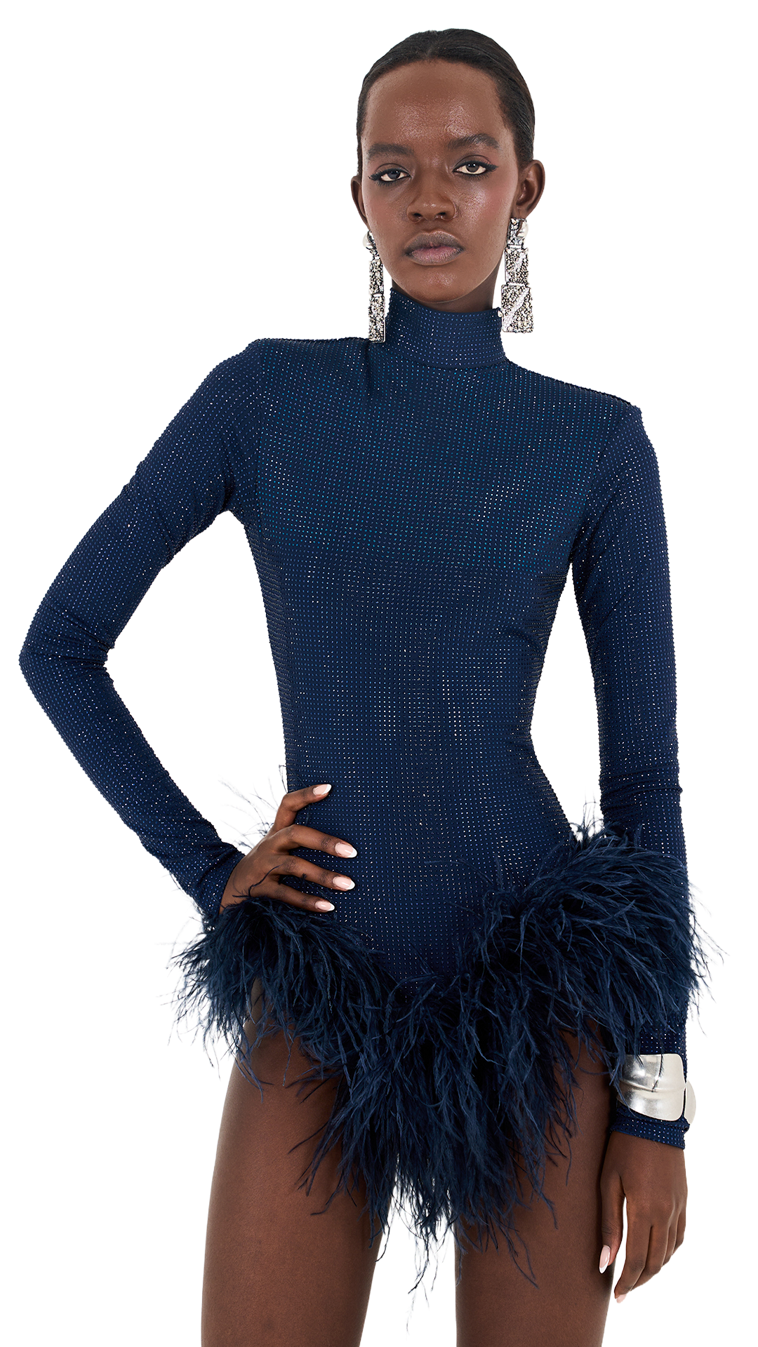 Majestic Blossom - Navy Blue