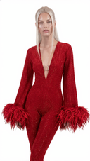Luxe Pluma - Red
