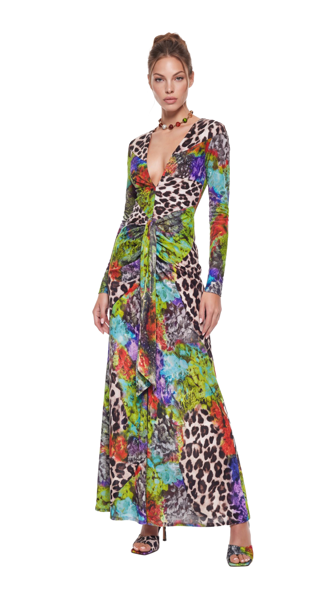 Maya Knot Maxi Dress