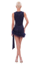 Sparked Luxe - Navy Blue (With Skirt)