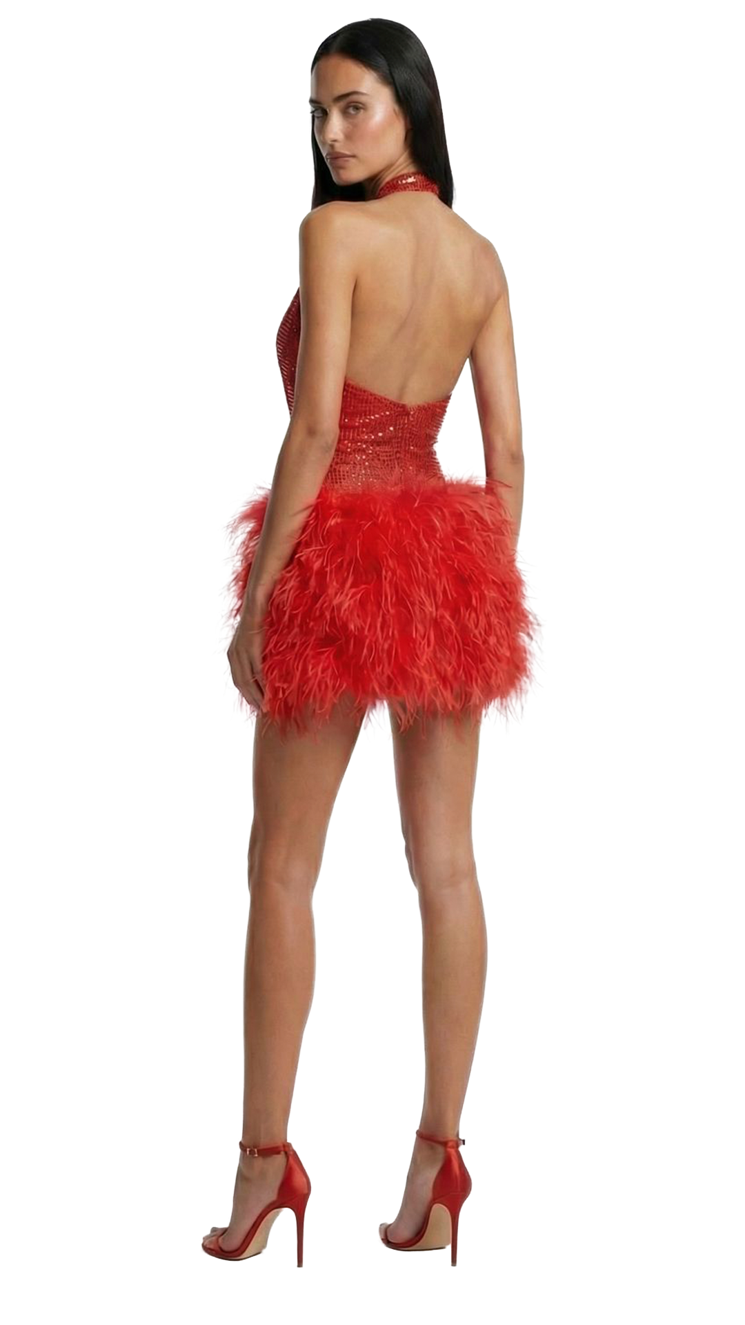 Aureate Feather Couture - Red