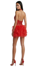 Aureate Feather Couture - Red