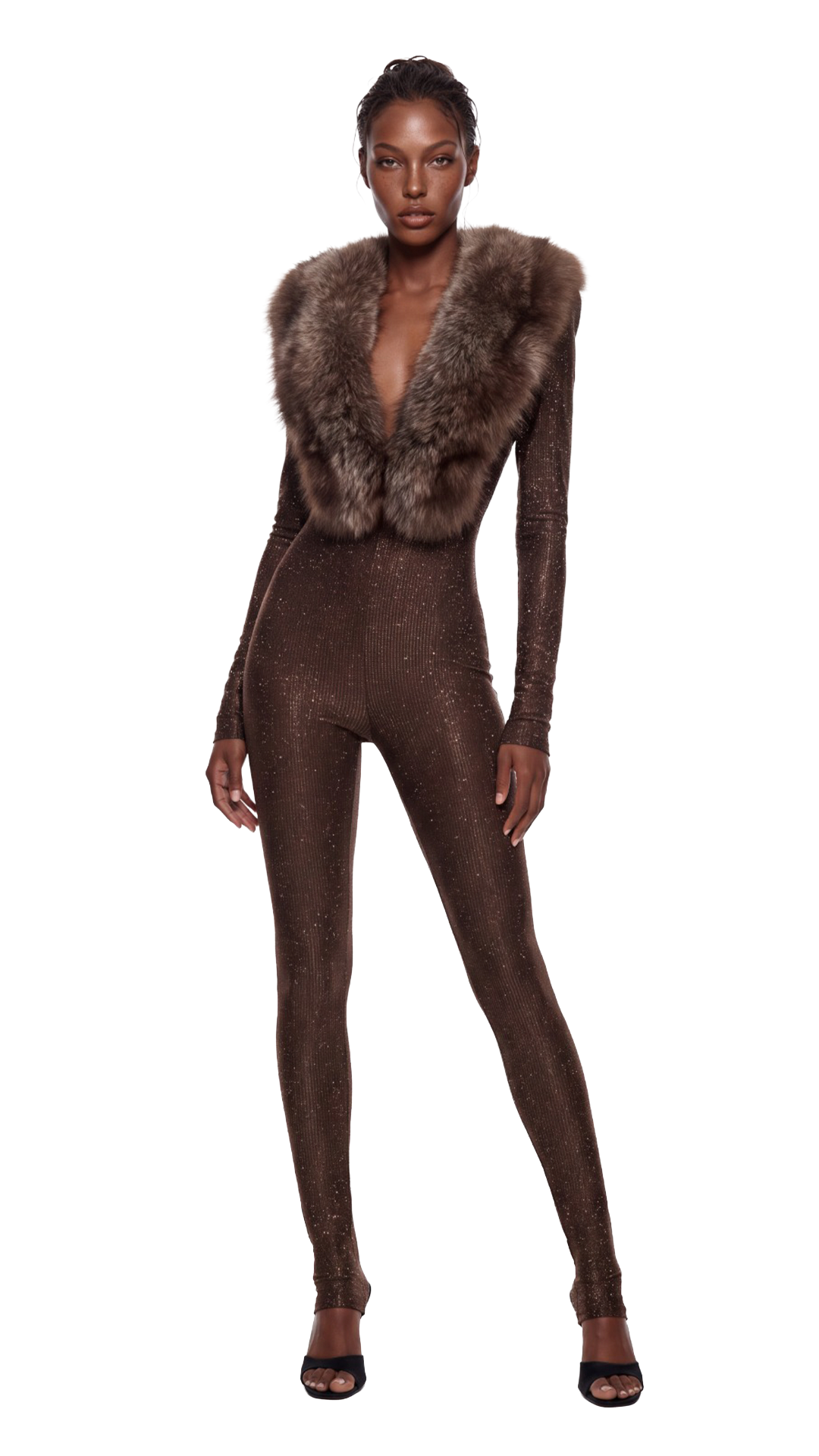 Bhumi Fur Jumpsuit