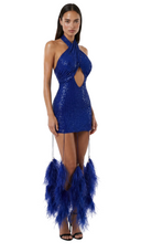 Lotus Petals - Navy Blue