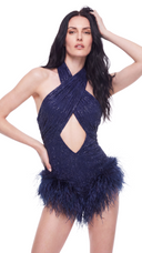 Azura Blossom - Navy Blue
