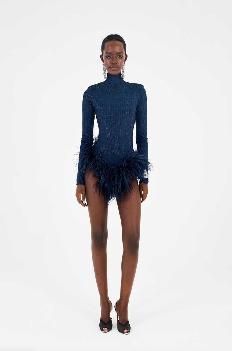 Majestic Blossom - Navy Blue