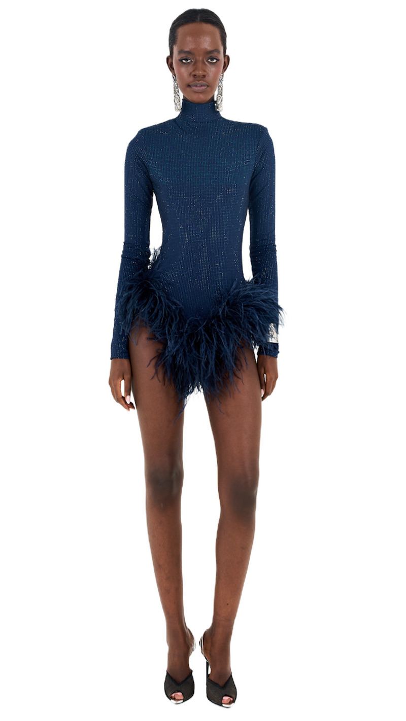 Majestic Blossom - Navy Blue